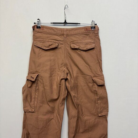Tna Aritzia Women Utility Cargo Pants Size 2 Cotton Wide Leg C068 -21 - Picture 16 of 16